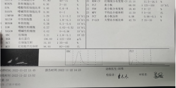 血小板低吃什么能升上去